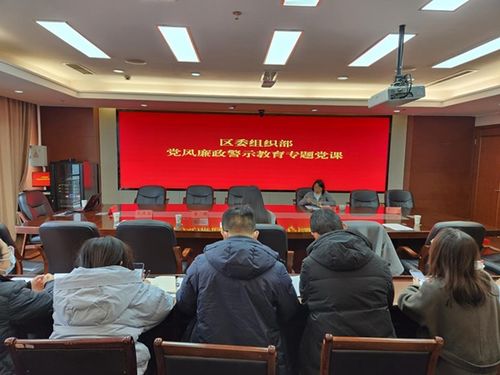 驻区委组织部纪检监察组 区委组织部开展党风廉政警示教育专题党课